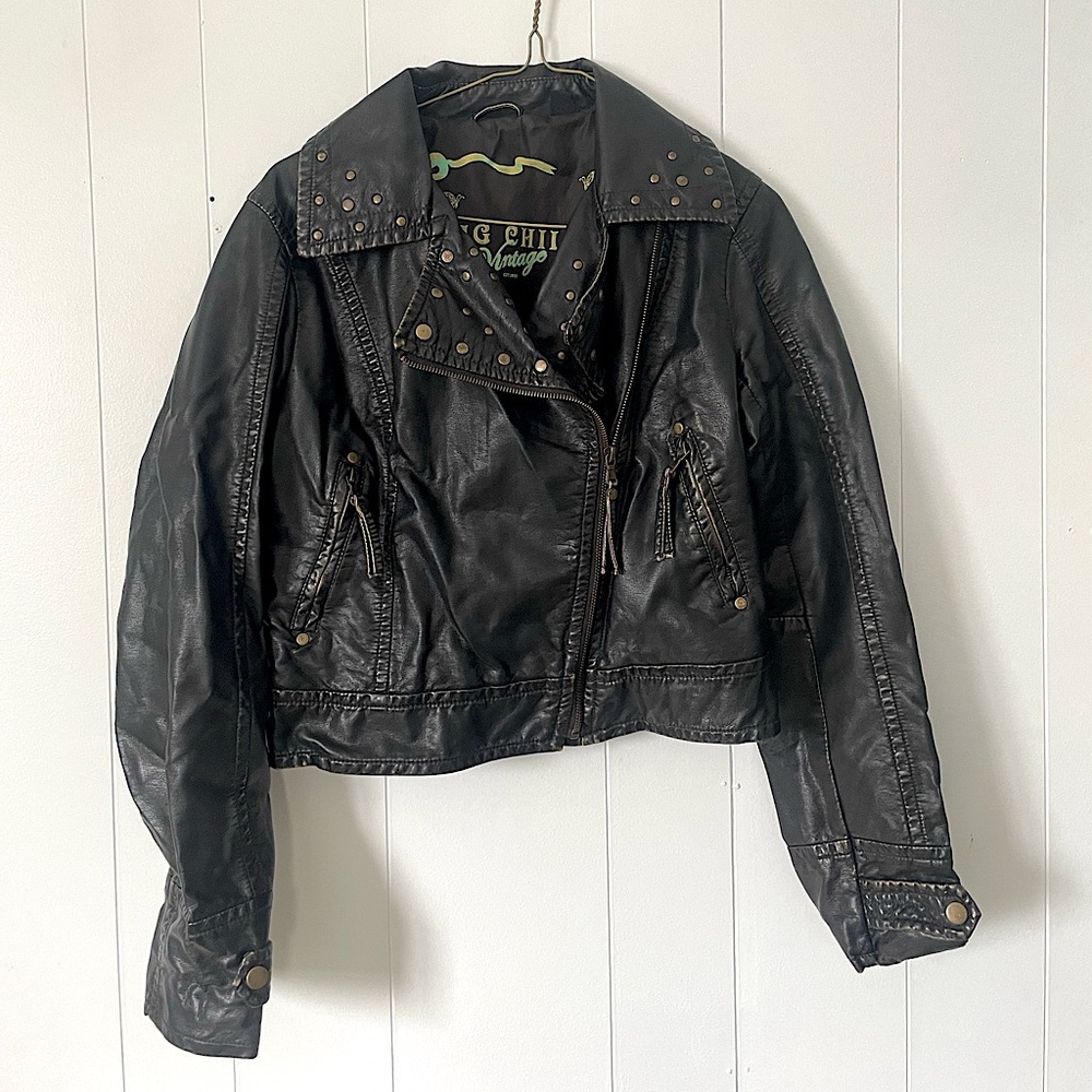Big chill vintage leather jacket women’s medium